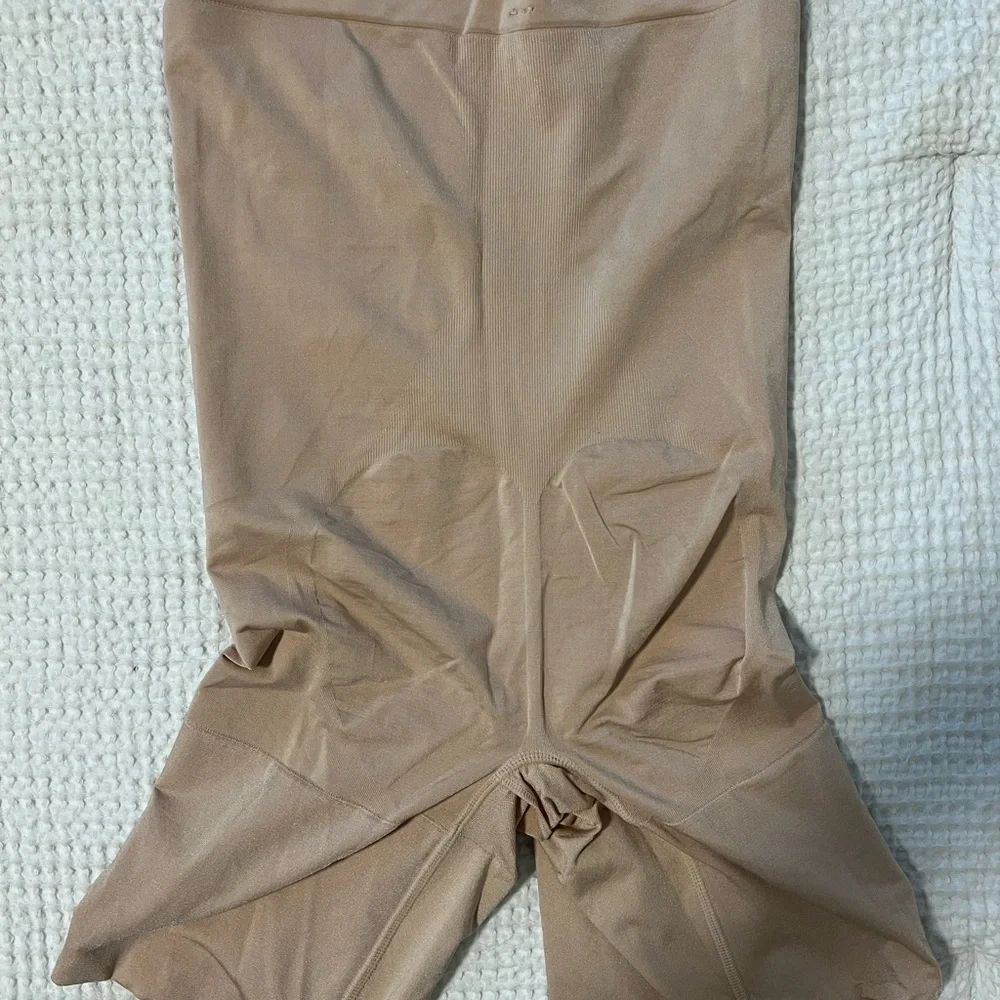 SPANX cream Shapewear with core and thigh coverage